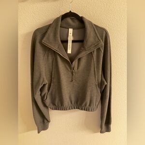 Lululemon Athletica Scuba Cropped Funnel- Neck *Waffle